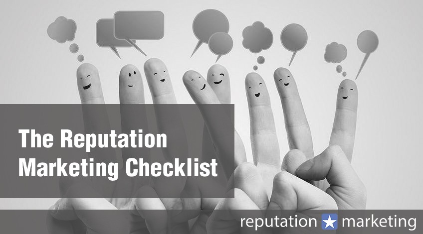Reputation Marketing Checklist